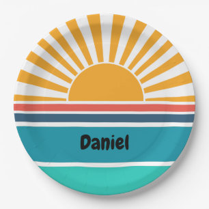 Funny Sunshine Paper Plate