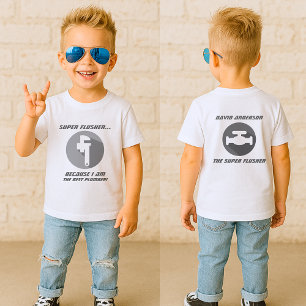 Funny Super Flusher Baby Plumber T-Shirt