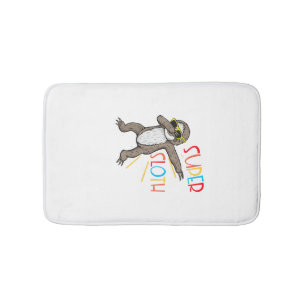 Funny Super Sloth Superhero Dabbing Dance Move Dab Bath Mat