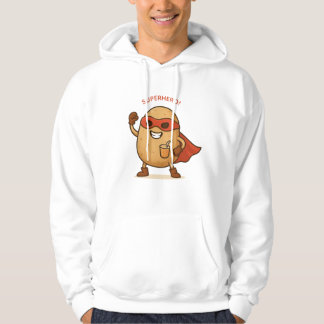 Funny Superhero Potato Cartoon Pullover Hoodie