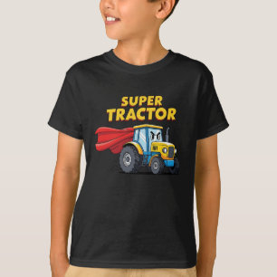 Funny Superhero Tractor T-Shirt