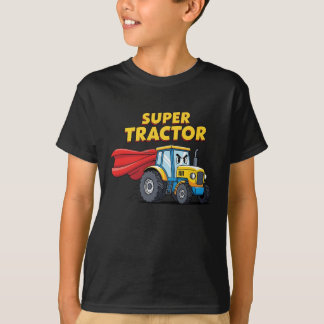 Funny Superhero Tractor  T-Shirt