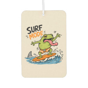 Funny Surf Mode Frog Silly Frog Summer Air Freshener