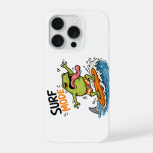 Funny Surf Mode Frog Silly Frog Summer iPhone 15 Pro Case