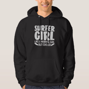 Funny Surfer Girl For Women Mom Surf Surfing Hoodie