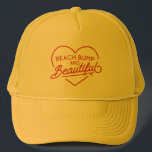 Funny Surfer Mom to Be Summer Beach Bum Punny  Trucker Hat<br><div class="desc">Elevate your beach style with our 'Beach Bumps and Beautiful' trucker hat,  tailored for expectant moms. Flaunt your radiant bump confidently and comfortably,  embracing the summer sun in style. Designed to celebrate your pregnancy journey,  this chic trucker hat is a must-have for beach-loving moms-to-be.</div>