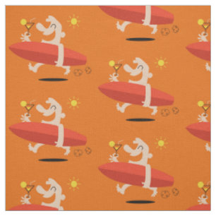Funny Surfer with Cocktail custom fabric