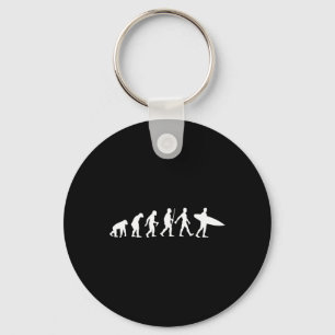 Funny Surfing Designs For Men Women Surfboard Love Keychain