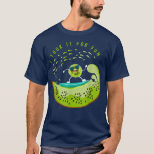 Funny Surfing Kiwi Fruit Vacation Beach I Took It T-Shirt