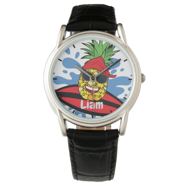 Funny Surfing Pineapple Watch (Front)
