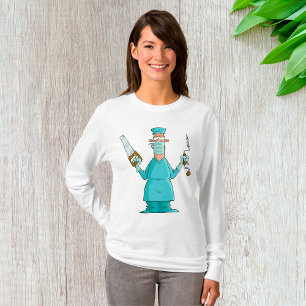 Funny Surgeon Cartoon Hilarious Medical Humour T-Shirt