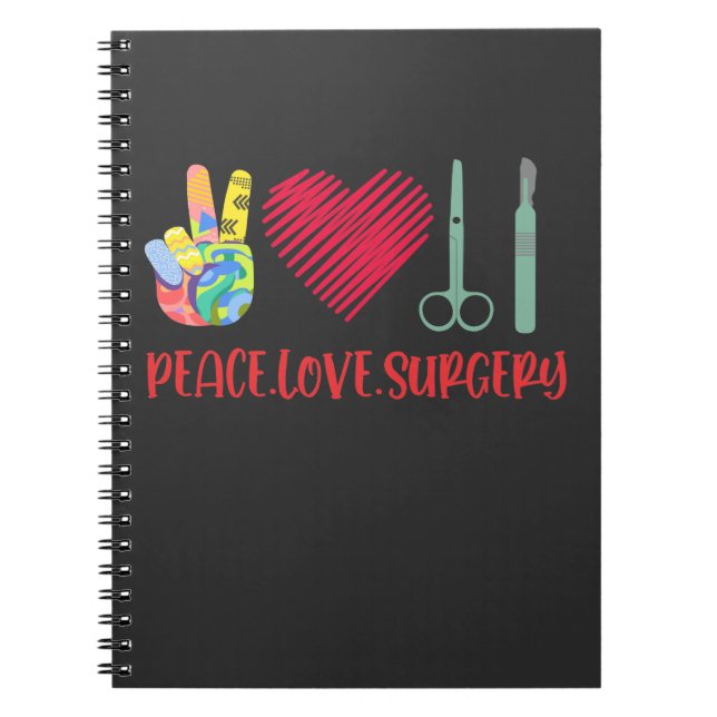 Funny Surgery Surgical Technologist Medical Work Notebook (Front)