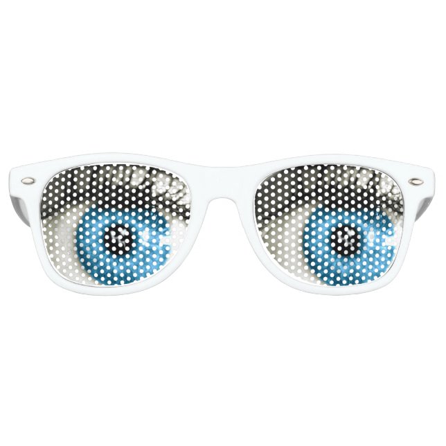 Funny Surprise Eyes Retro Sunglasses (Front)