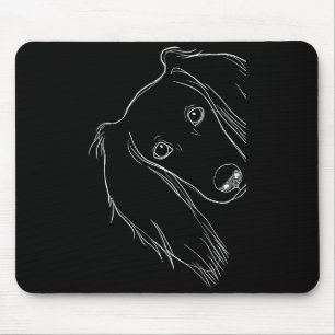 Funny Surprised Dog Saluki Mouse Pad