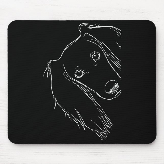Funny Surprised Dog Saluki  Mouse Pad (Front)