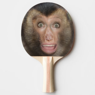 Funny Surprised Monkey Face Ping Pong Paddle
