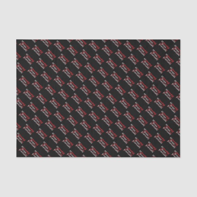 Funny Survival Quote - Bleeding Stops Eventually Tissue Paper (Front)