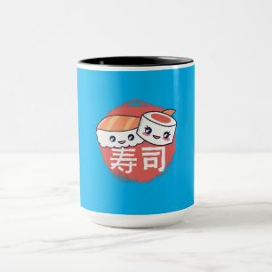 Funny Sushi Cartoon Design Mug