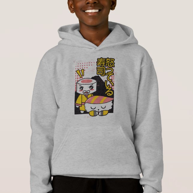 Funny Sushi Karate Fighters Design de dessin (Devant)