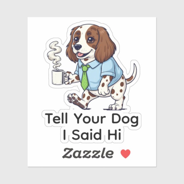 Funny Sussex Spaniel Dog Business Suit Coffee  (Sheet)