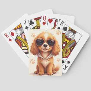 Funny Sussex Spaniel Kawaii Dog Playing Cards