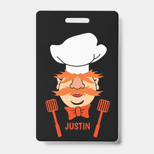 Funny Swedish Chef Badge (Front)