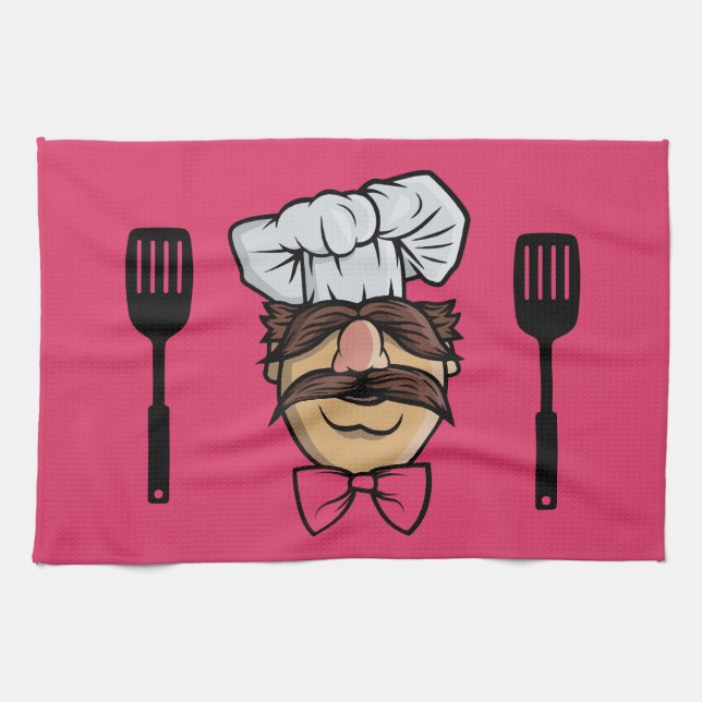 Funny Swedish Chef Kitchen Towel (Horizontal)