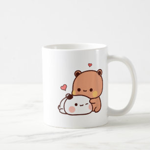 Funny Sweet Kawaii Kp Bear Panda Hugging Couple Lo Coffee Mug