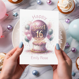 Funny Sweet Sixteenth Teen Slang Birthday Card