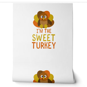 Funny Sweet Turkey Family Matching Thanksgiving Wallpaper