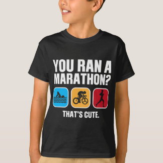 Funny Swim Bike Run Triathlon Men Women Triathlet T-Shirt