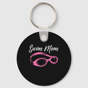 Funny Swim Mom Gift Cute Swimmer Girls Keychain
