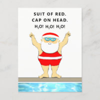 Funny Swimmer Christmas