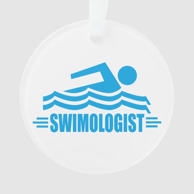 Funny Swimmer's Ornament (Front)