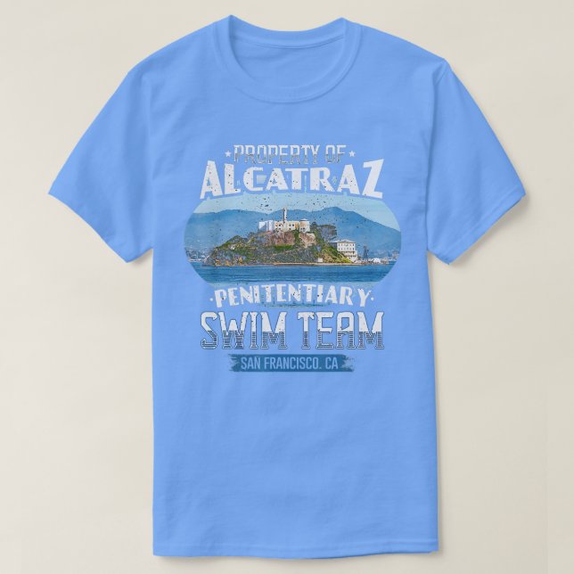 Funny Swimming  Alcatraz Swim Team Tee  (Design Front)