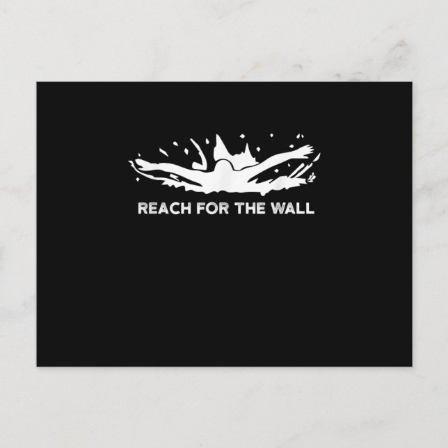 Funny Swimming  Gift  Swimmer Sport Swim Team Invitation Postcard (Front)
