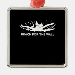 Funny Swimming Gift Swimmer Sport Swim Team Metal Ornament
