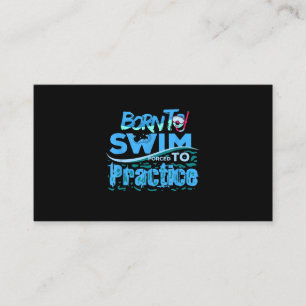 Funny Swimming Gift  Swimming Design Business Card