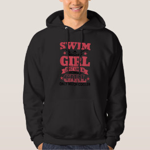 Funny Swimming Graphic For Women And Girls Swimme Hoodie