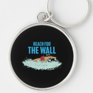 Funny Swimming Quote Swimmer Gift Keychain