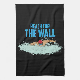 Funny Swimming Quote Swimmer Gift Kitchen Towel