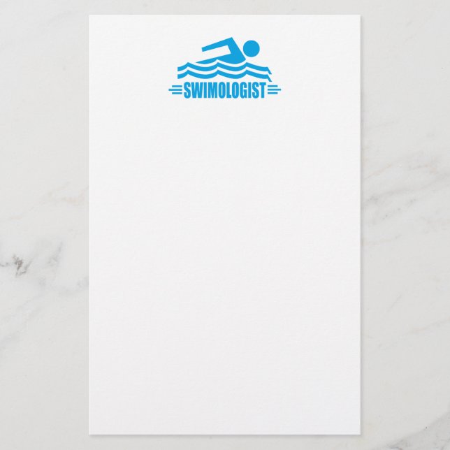Funny Swimming Stationery (Front)