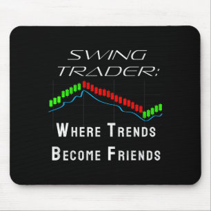 Funny Swing Trader Trading Stock Market Mouse Pad