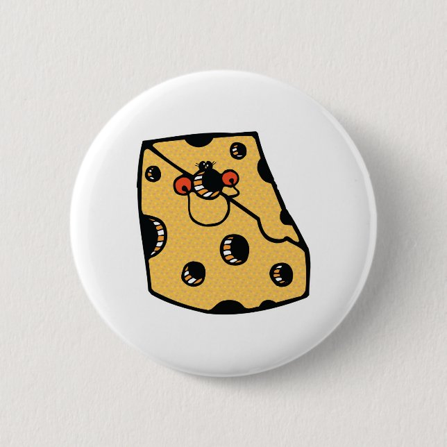 funny swiss 2 inch round button (Front)