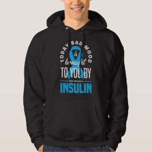 Funny T1D Warrior T2D Warrior Diabetes Awareness Hoodie