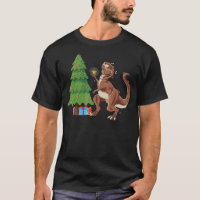 Funny T-Rex Christmas Tree Topper Dinosaur Lover C