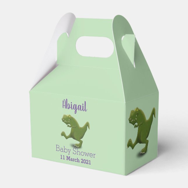 Funny T rex dinosaur cartoon humour Favor Box (Front Side)