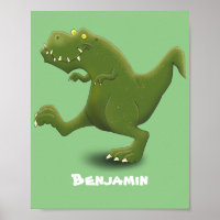 Funny T rex dinosaur cartoon humour