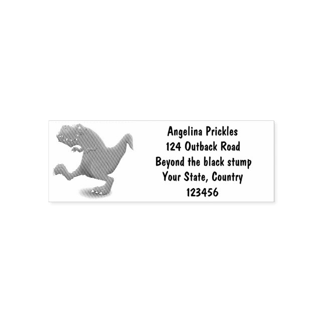Funny T rex dinosaur cartoon humour  Self-inking Stamp (Design)