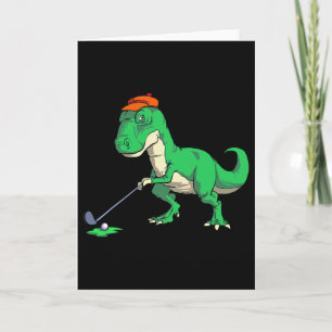 Funny T Rex Dinosaur Golf Gifts Shirts For Men Gol Card